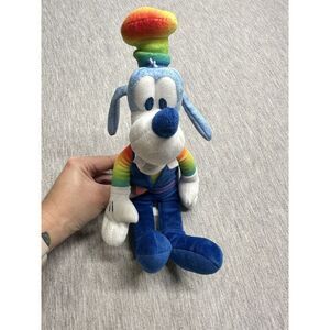 Disney Rainbow‎ Collection 2022 Pride Plush Goofy Stuffed Animal NEW